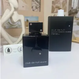 Luksusowy klub perfum de Nuit intensywny Eau de toalety perfumy 105 ml 3,8 uncji drzewny zapach uroczy zapach Zatem Mężczyźni Spray Wysoka jakość wersji Jakość