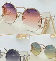 2094 Nya mode solglasögon med UV -skydd för män och kvinnor vintage rundram Populär toppkvalitet kommer med Case Classic SU4685940