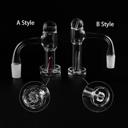 Full Weld Beveled Edge Smoking Terp Slurper Quartz Banger With Hollow sandblasting Pillar/Glass Cap ruby pills 10mm 14mm 18mm 20mmOD for Dab Rigs Water Pipes