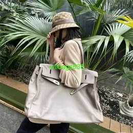 가죽 핸드 메이드 핸드백 HB 한정판 핸드백 KY50 Unisex Bags 정품 가죽 대용량 가방 핸드 헬드 대형 가방 피트니스 가방 싱글 어깨 비스듬이