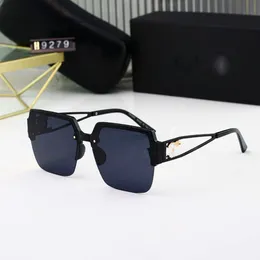 Designer-Kanal-Sonnenbrille für Damen, Nylon-Sonnenbrille, TR Damen-Metallmodell, spitze Cargo-Sonnenbrille, Fahrbrille, gleicher Stil, gerade mit Box