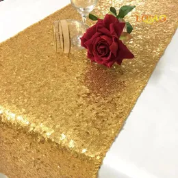 Runner da tavolo più !!!Runner e tovaglie con paillettes argento/oro per decorazioni per eventi/feste/banchetti/matrimoni di Natale (30 x 275 cm)