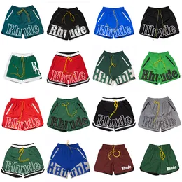 Rhude lyx varumärke Rhude Short Hot Men's Shorts Designer Män Shorts Shorts Print S M L XL Street Cotton Beach Pants Fashion Youth Mens Shorts