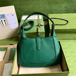 High quality saddle bag hobo bag designer shoulder bag luxury bags 28CM Cowhide underarm bag women crossbody bag fashion Brown White bag Gift box packaging green bag