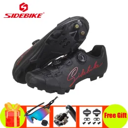 Stivali scarpe ciclistiche mtb laterale aggiungi pedali spd sapatilha ciclismo uomini donne non slip auto -bloccanti sneaker in bicicletta traspirante