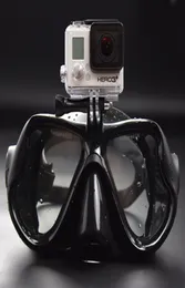 Máscaras de mergulho profissionais subaquáticas, snorkel de natação, óculos totalmente secos para gopro xiaoyi sjcam, câmera esportiva 9712281