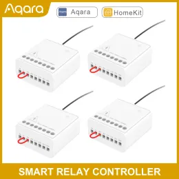 제어 AQARA 모듈 TWOWAY CONTROL MODULE 무선 릴레이 컨트롤러 2 채널 작업 Xiaomi Hub 앱 제어 모듈 Smart Homekit 작업