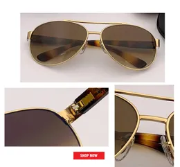 Nowe duże okulary przeciwsłoneczne 2019 Najlepsze okulary przeciwsłoneczne marka Kobieta retro szklanki Pilot tarcza przeciwsłoneczne luksusowe mężczyźni odcienie 3386 GAF9291032