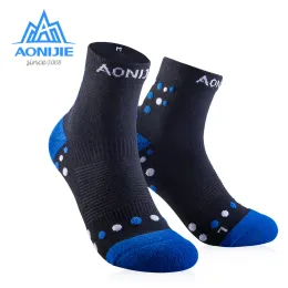 Socken Aonijie E4092 Outdoor Sports Running Athletic Performance Tab Training Kissen Viertel Kompressionssocken Fersenschildzyklus