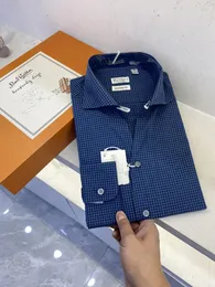 Camisas casuais masculinas Zemky BC camisa de algodão homens 2024 negócios cashmere mistura grade respirável de alta qualidade manga longa velho dinheiro