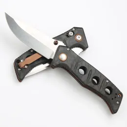 Nuovo CK 273-3 Coltello pieghevole di alta qualità MAGNACUT Stone wash Drop Point Lama in fibra di carbonio con manico in lamiera di acciaio Campeggio esterno Escursionismo Pesca Coltelli tascabili EDC