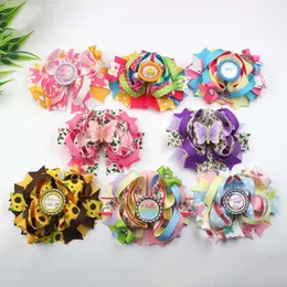 Novos acessórios de páscoa, grampos de cabelo com arco infantil, ovos, coelhos, flores, headpieces de borboleta