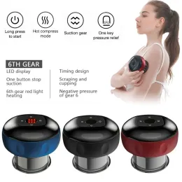 Massageador elétrico inteligente vácuo cupping massagem para ventosas corporais guasha raspagem terapia massageador usb recarregável