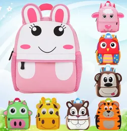 Zaini per bambini Zaini per bambini con animali 3D Design di marca Ragazze Ragazzi Zaino Borse da scuola in neoprene per bambini Borsa per cartoni animati per asilo8121169