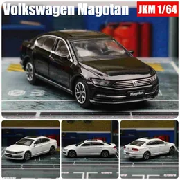 Diecast Model Cars 1 64 Volkswagen Magotan Model Model Diecast Metal Cynlo Alloy Toy Car 1/64 JKM Classical Vehicle Darmowe Wheels Kolekcja prezentl2403