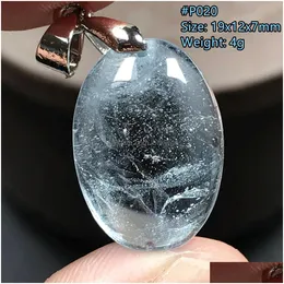 Acrílico plástico lucite topo natural azul tapaz pingente jóias para mulher senhora homem amor sorte presente claro contas beleza cristal sier energia dhri5