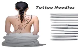 100 peças de agulhas de tatuagem estéreis descartáveis, tamanhos mistos variados feitos em aço inoxidável 316 para kits de armas de tatuagem, suprimentos de tatuagem 4413394