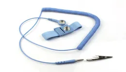 NEW Anti Static Antistatic ESD AntiStatic Adjustable Wrist Strap Band Grounding electrostatic belt Blue MQ1006344634