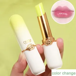 Avocado Farbe Lippenbalsam Kristall Temperatur Änderung Lippenstift Mädchen Feuchtigkeitsspendende Dauerhafte Glanz Make-Up Pflege Reparatur Kosmetik 240311