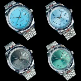 Unique womens watch designer clock calendar arabic watch for lady blue green round dial stainless steel bezel fashion watches waterproof sb075 C4