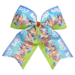 New Thread Fabric Bow Clip Handmade Blue Dog Print Hot Selling Exquisite Shining Accessories Hair Hoops