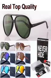 Top Quality Brand Sunglasses men women Plank frame UV mirror glass lens Retro Eyewear with original box packages accessories ev8377485