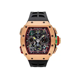 Męski zegarek designer zegarek luksusowa marka RM65-01 Automatyczna chronograf Rose Gold Wysoka jakość