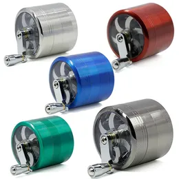 Bunte Rocker Grinder 63mm 4 Schichten Alluminium Legierung Mental Grinder Tabak Rauchen Zubehör Spacecase GR172