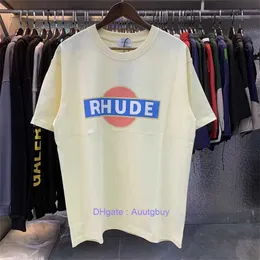 Mens T Shirt Designer tshirt 24ss rhude shirt Casual Fashion Short Sleeve Tees Europe America t-shirt Men Women Round Neck Tshirts shorts US Size S-XL SB04