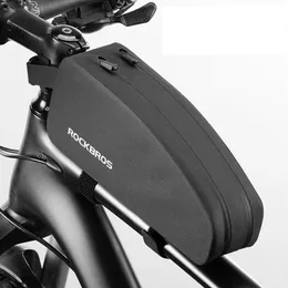 ROCKBROS Cycling Handlebar Bag Bicycle Rainproof Mtb Phone Bike Accessories 67 Inch Mobile Case 240312