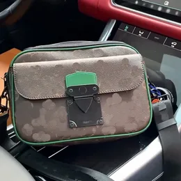 Üçlü messenger crossbody çanta erkek omuz çantaları tasarımcı deri debriyaj cüzdanı adam erkek sling çantası m45806