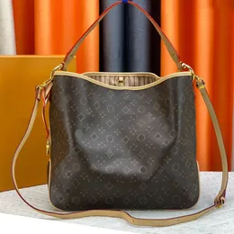 Clássico presbiopia sacola feminina couro genuíno marrom xadrez bolsa de ombro mãe e criança designer grande bolsa impressa bolsa de compras de luxo