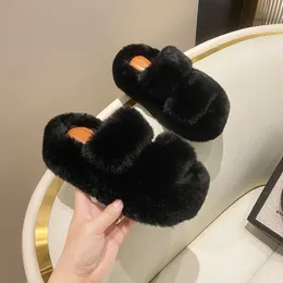 HBP Non-Brand Greatslides Pantoufle De Luxe Pour FemmeFancy Ladies Fur Slippers High HeelsFur Sandal Heel Slippers For Ladies