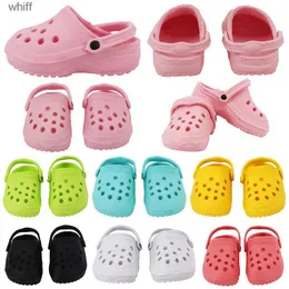 Sandali 7 CM Scarpe da bambola Sandalo per 43 CM Born Baby Doll Accessori per vestiti 18 pollici American Doll Girls Toys Our Generation GiftC24318