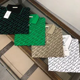 2024Designer Men Polo Shirt Summer Classic Temproidery Logo Solid جودة عالية الجودة من طية صفراء ضئيلة ضئيلة Garment M-3Xlqiao