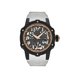 يراقب مصمم الساعات المرسى مراقبة أوتوماتيكية عالية الجودة للرجال RM33-02 Carbon 42mm Wristwatch