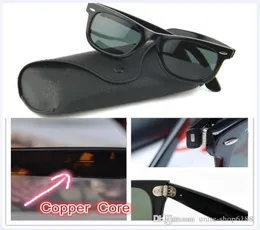 Óculos de sol de prancha com moldura preta Óculos de sol com dobradiça de metal Óculos de sol Moda 2140 Óculos de sol masculinos Óculos femininos com caixas marrons box4935021