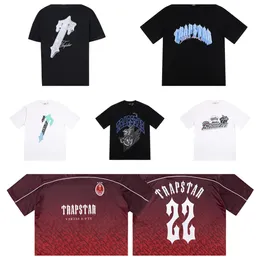 2024 Yeni Trapstar Erkek Tişörtleri Trapstar Atışları Giyim Açık Mekan Günlük Erkekler Tees Marka Tasarımcı Gömlek AAA Kaliteli Gömlek Tee Fashion Street Gömlek Adam Tops Eu S-Xl