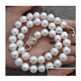 Chains Gorgeous 12-1M South Sea Baroque White Pearl Necklace 18Inch Drop Delivery Jewelry Necklaces Pendants Dhbv7