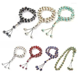 Strand KIKI 33 Grains Muslim Fashion Rosary Prayer Beads Chain Islam Worry Bead Religion Worship Supplies For Families Friends