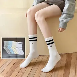 Active Shirts AL Cotton Socks Sports Leisure Four Seasons Unisex Black And White Long Tube Accessory Yoga Stockings