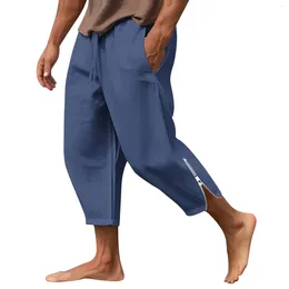 Men's Pants Beach With Slit Cuffs For Comfortable And Breathable Casual Korean Reviews Many Clothes Pantalones Hombre