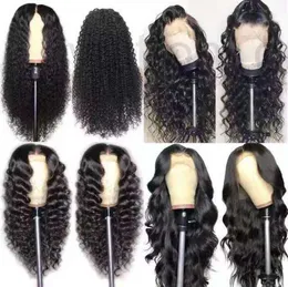 Headwear Hair Accessories Designer Brand Wig Women's Center Branch Winding Tube Long Curly Black New Head Set High Temperatur Silk Chemical Fiber MT7G
