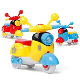 Diecast Model Cars Kids Cartoon Mini Motorcycle Toy Neertia Car Motocykl Model Boy Girl Early Learn