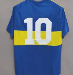 1999 2000 Boca Juniors 레트로 축구 유니폼 Maradona Roman Riquelme Palermo 축구 셔츠 유니폼 빈티지 Camisa Maillot de Foot Jersey 1981