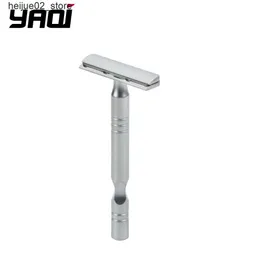 Electric Shavers YAQI Matte Chromium Colored AC Blade Divine Sword Single Edge Mens Razor Safety Razor Q240318