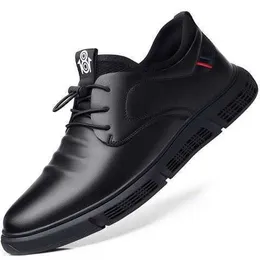 HBP 비 브랜드 도매 협력 공장 남성 가죽 신발 야외 스포츠 캐주얼 워킹 슈즈 저렴한 비즈니스 신발