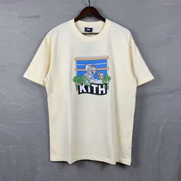 Mens T-shirts Kith t Shirt Mens Designer Shirts Tee Workout for Men Oversized T-shirt 100%cotton Tshirts Vintage Short Sleeve Us Size