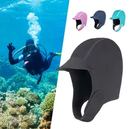 Neopren Diving Hood Kee-Resistant schnell trockener Schnorcheln Hut Sonnenschutz Ohrhörer Schnorchelausrüstung für Wasser aerobe 240315