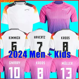 Tyskland Soccer Jersey 24 25 fans Player Version Euro 2024 2025 Hummels Kroos Gnabry Werner Draxler Reus Muller Gotze Football Shirt Men Kids Kit 33